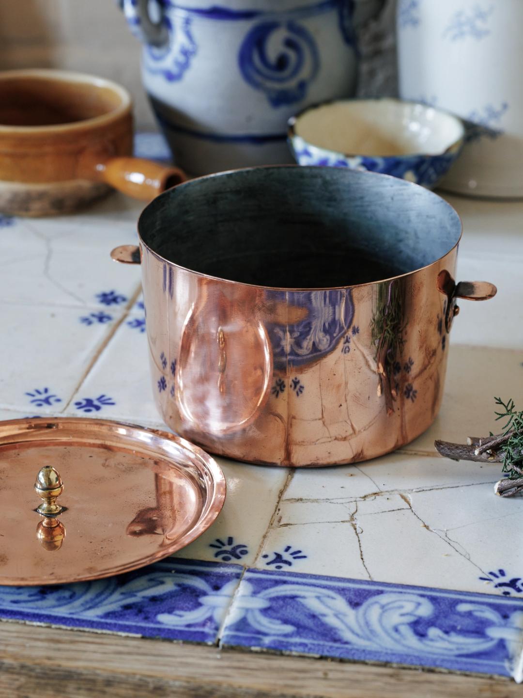 Antique French Copper Charlotte Cake Mold