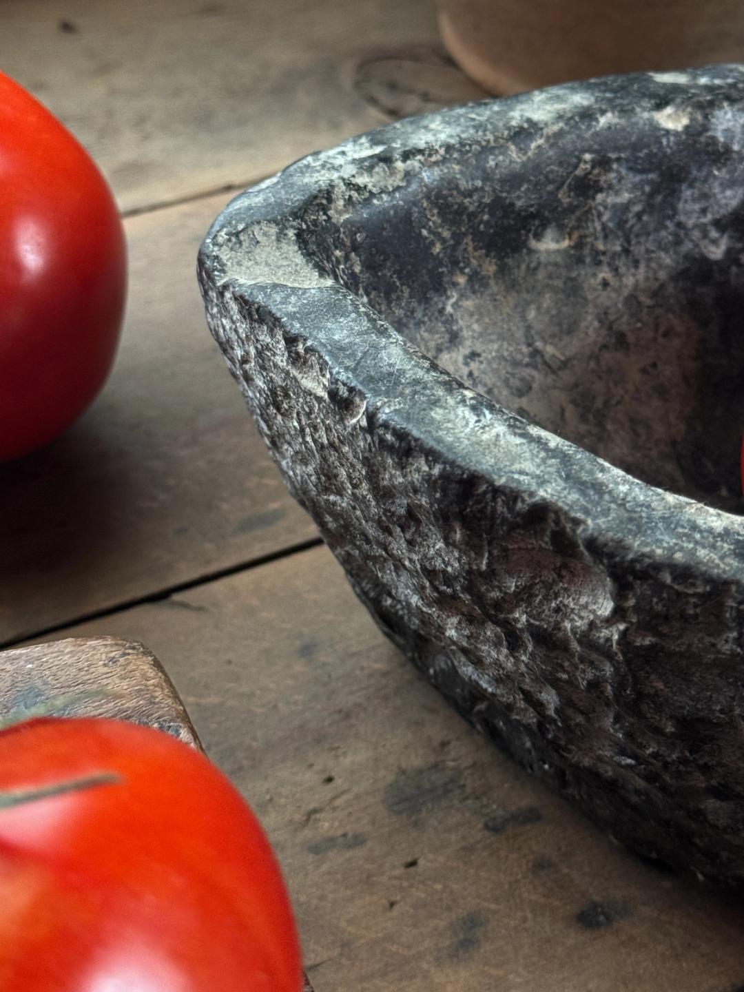 Pointed Black Kharal Bowl