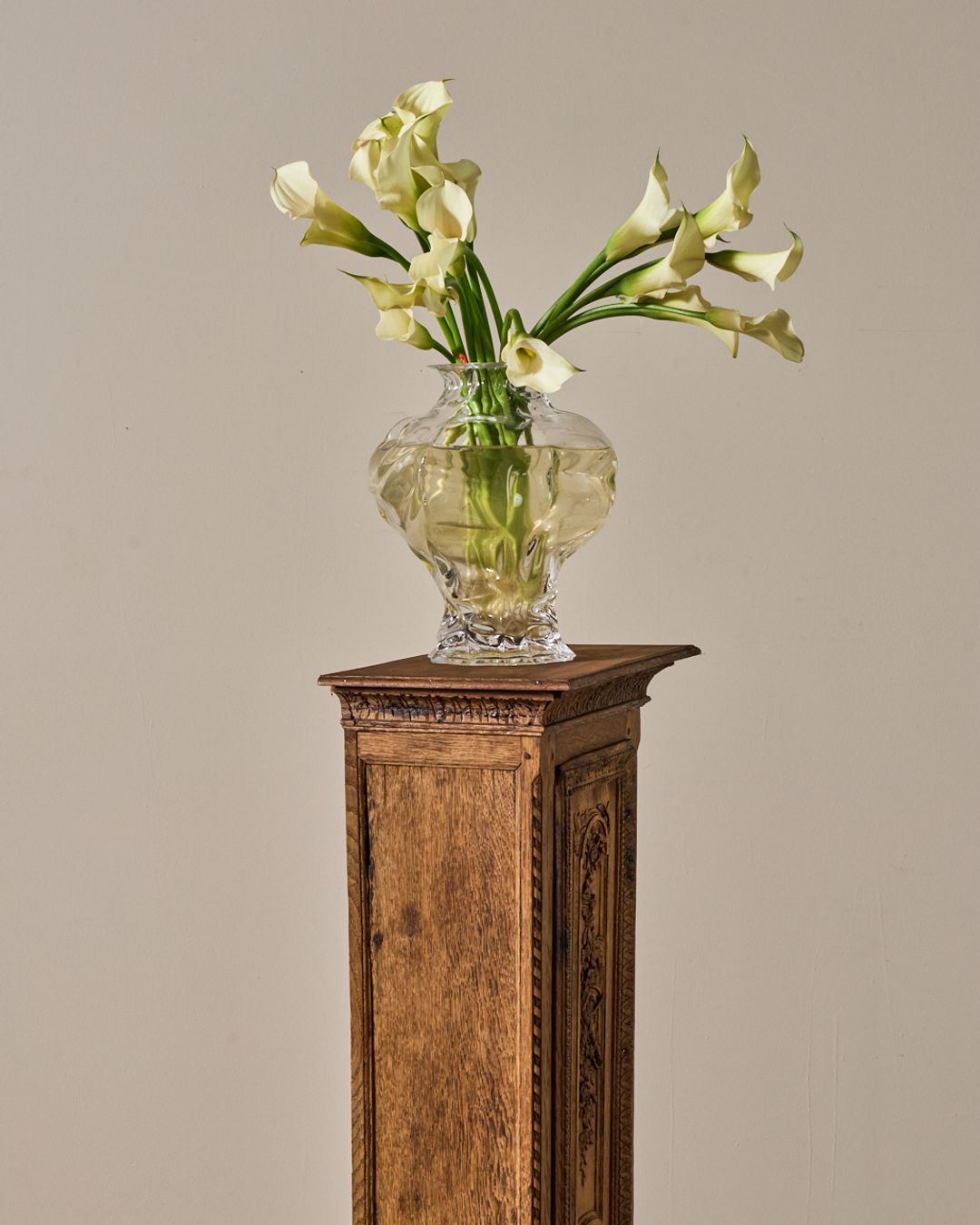19th c. Oak Pedestal