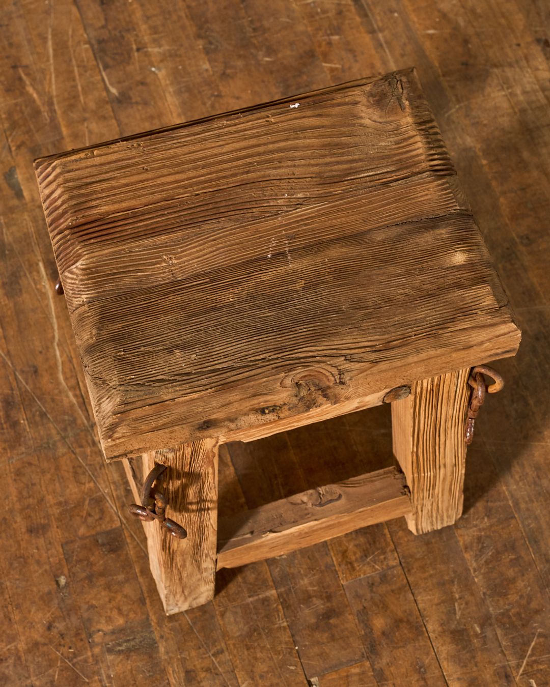 French Brutalist Stool