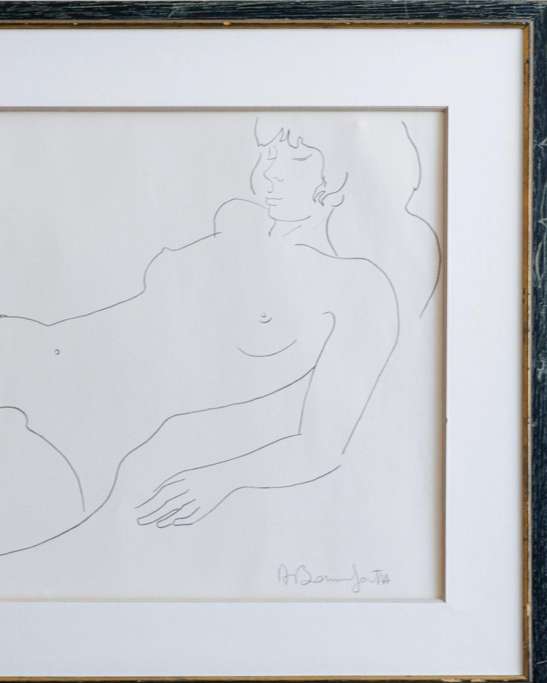 Signed Nude Sketch