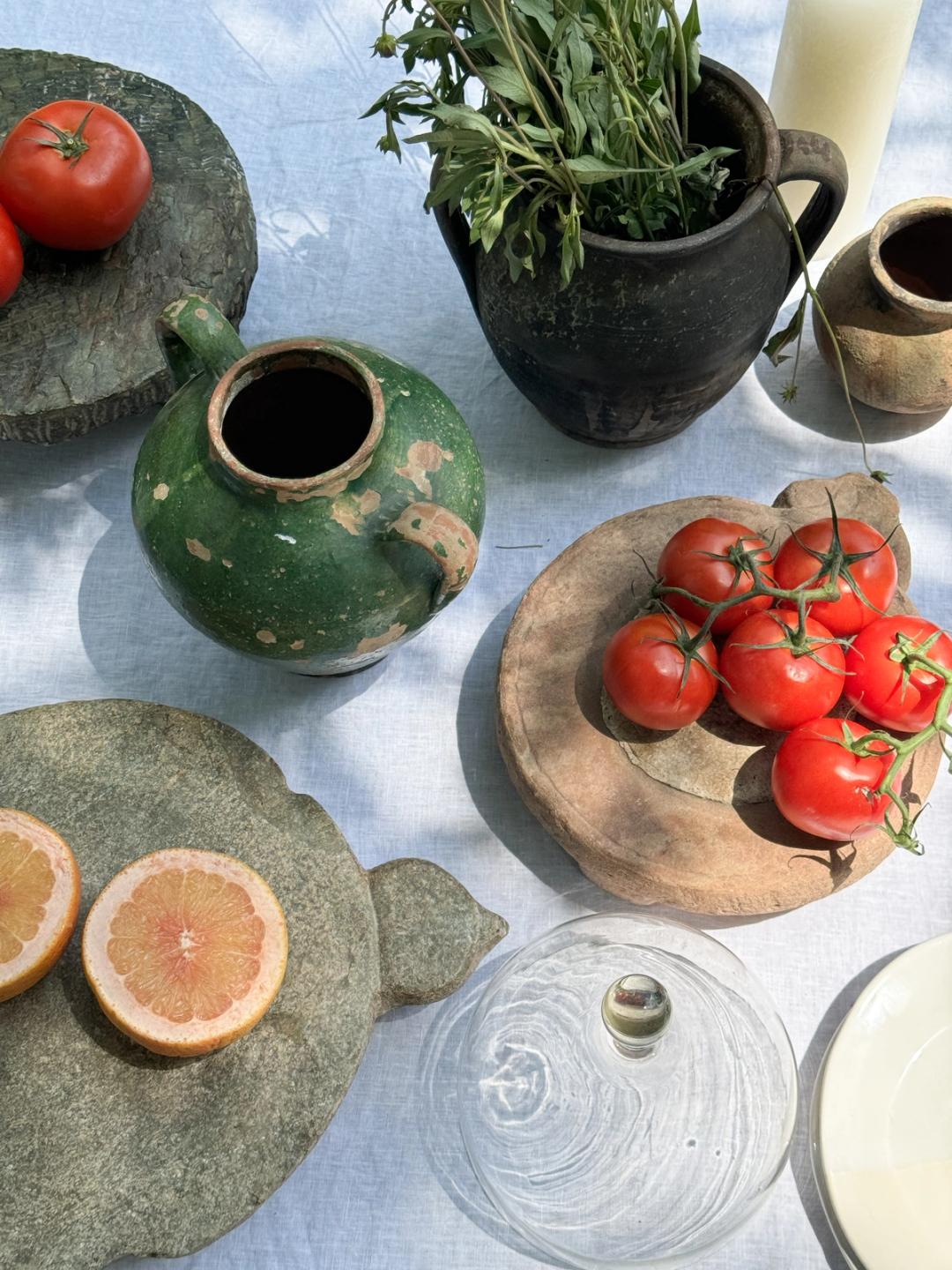 Natural Stone Round Chapati Board