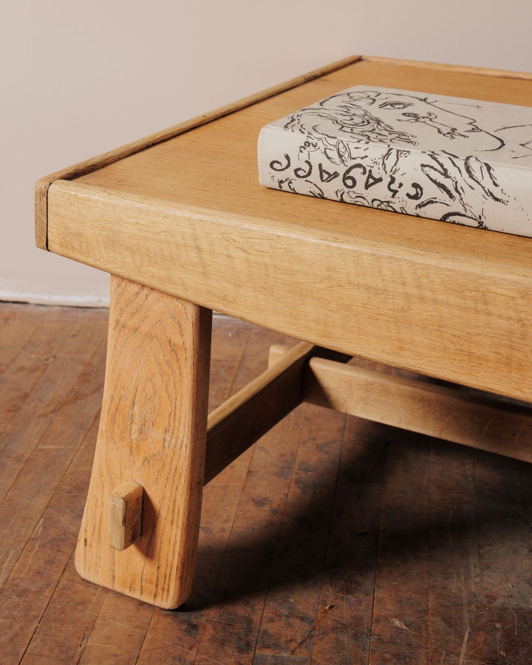 Vintage French Oak Coffee Table