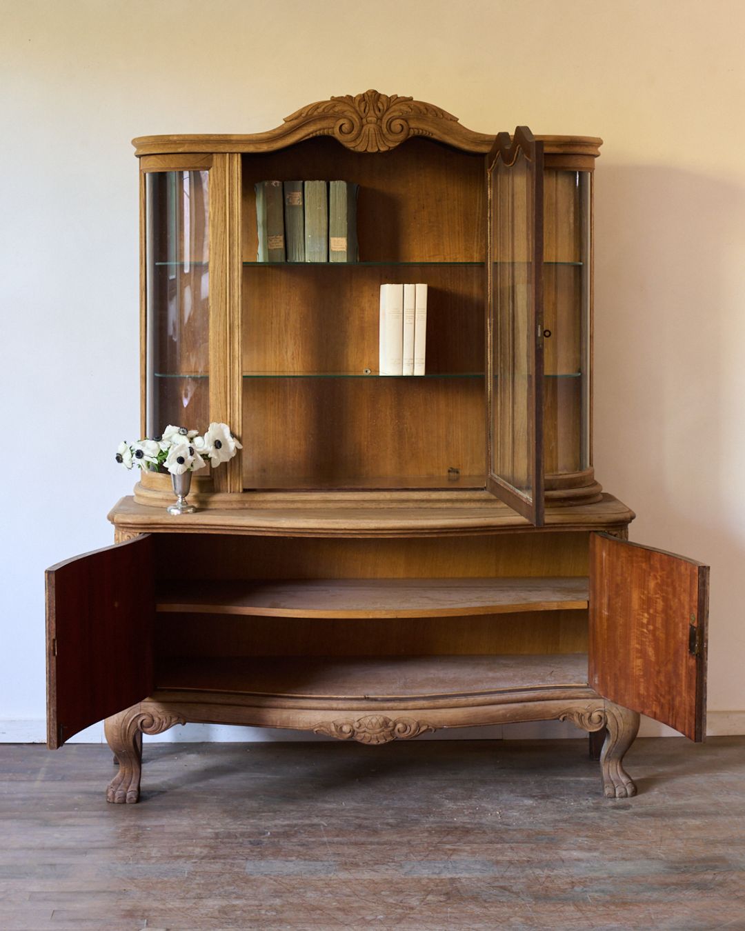19th c. French Oak Vitrine