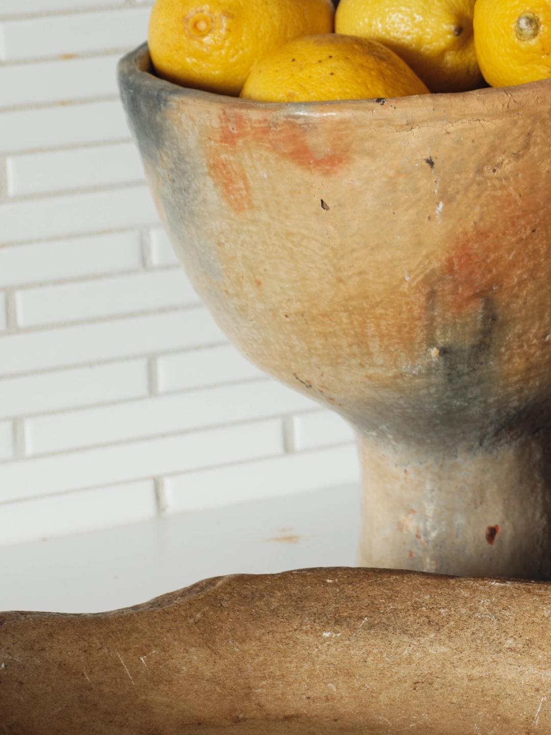 Gafsa Natural Pedestal Bowl