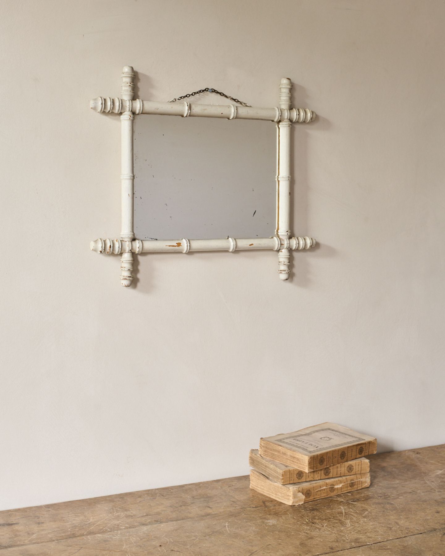 Faux Bamboo Mirror