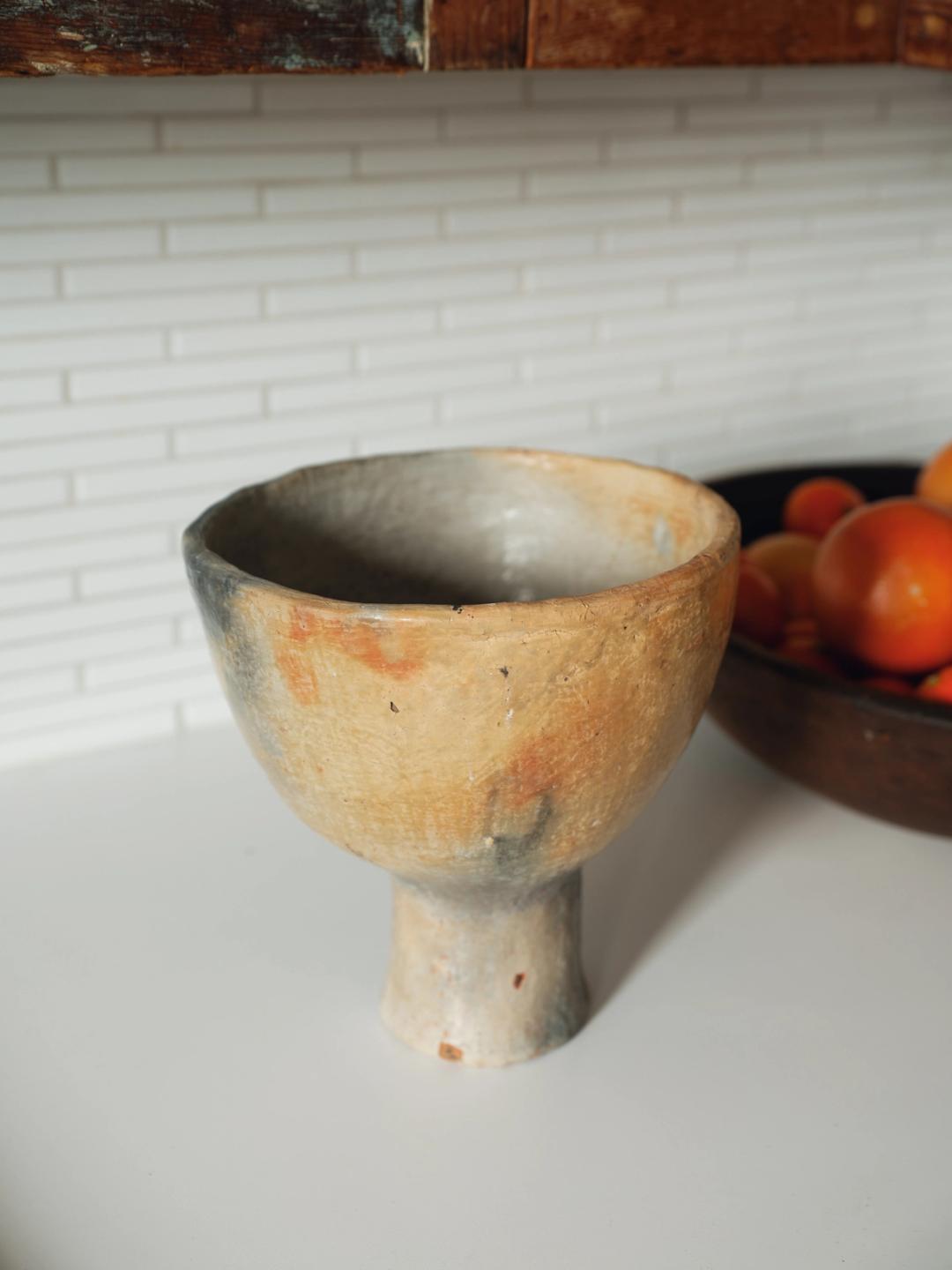 Gafsa Natural Pedestal Bowl