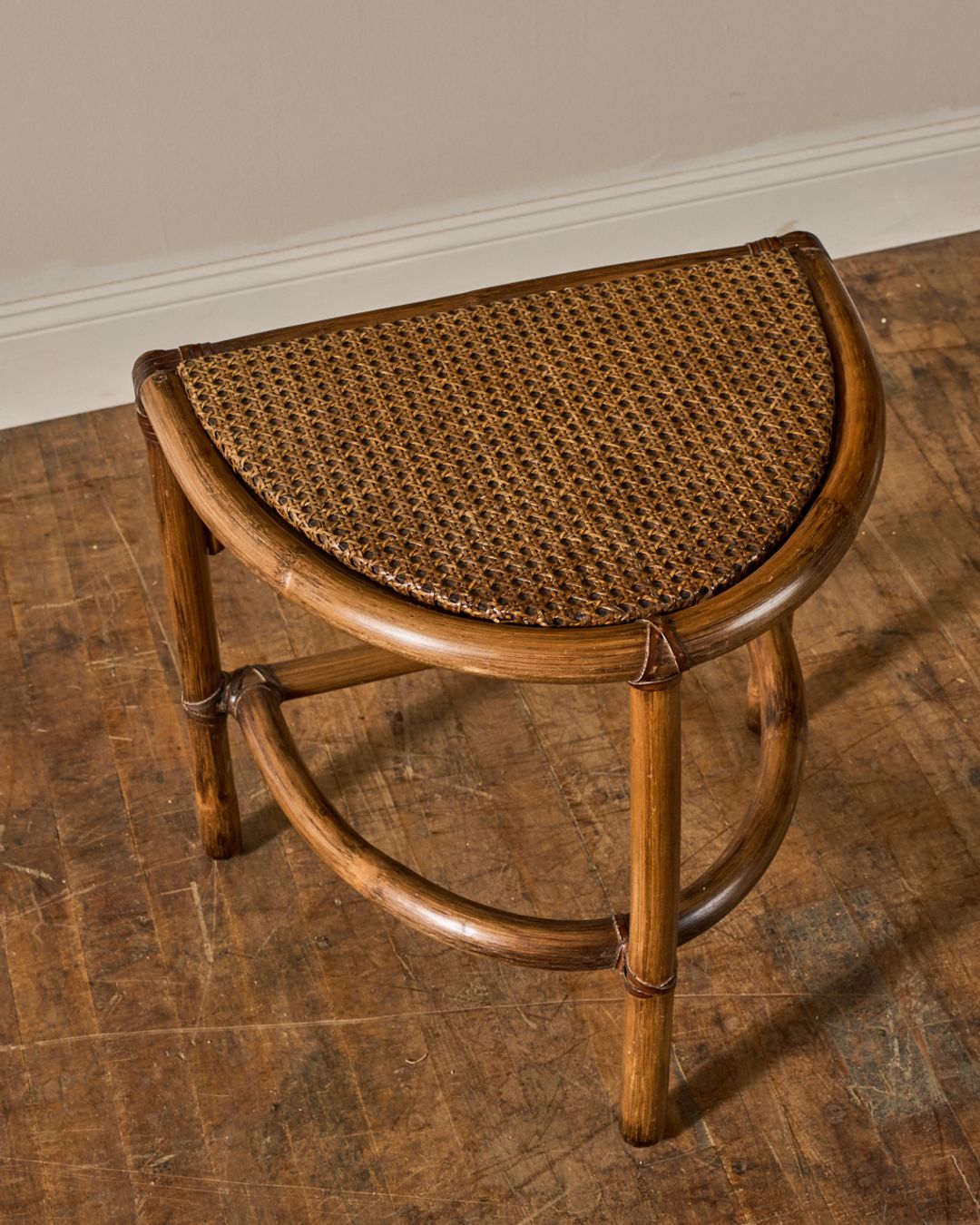 French Wicker Side Table