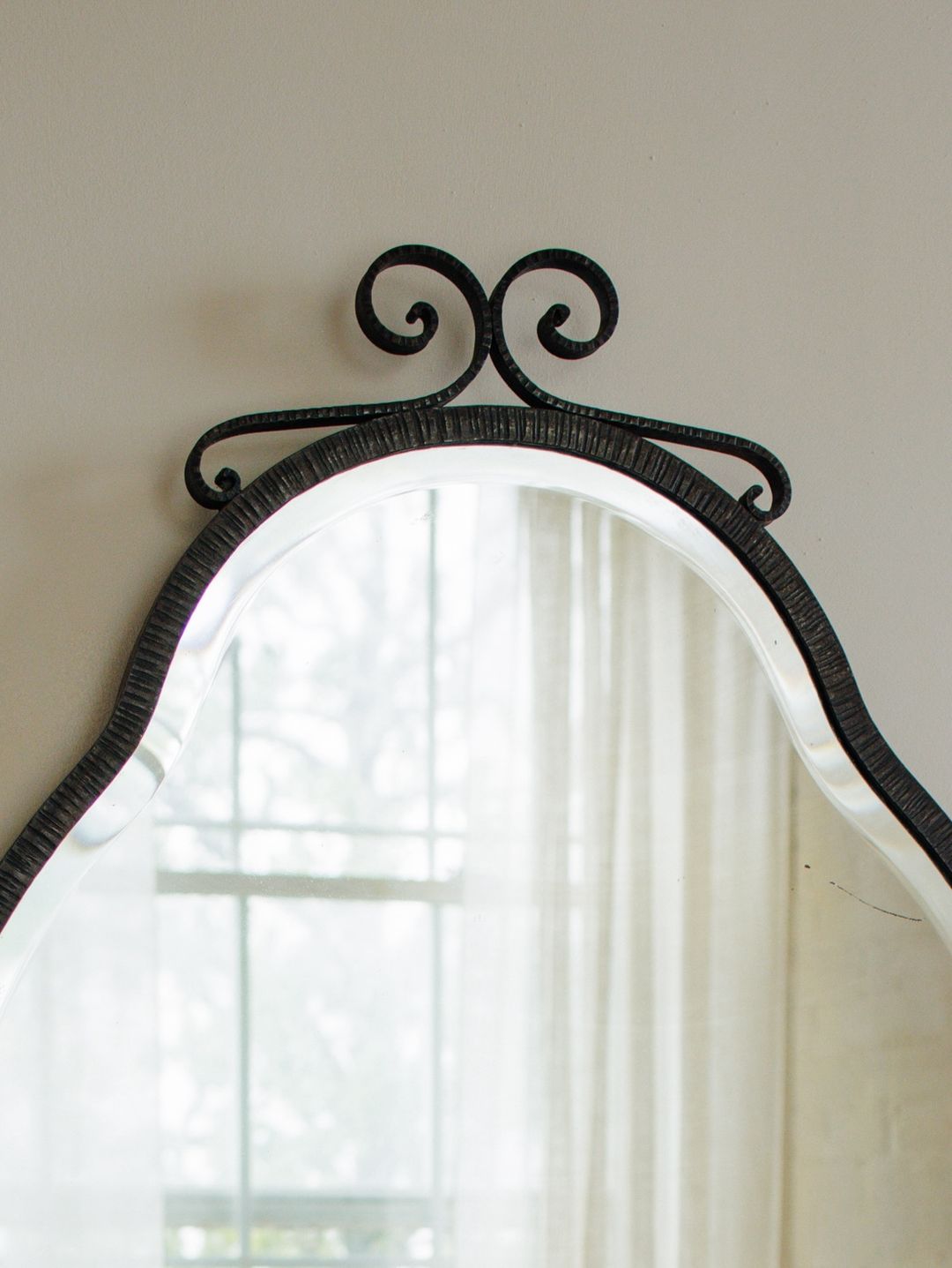 Wrought Iron Art Deco Mirror