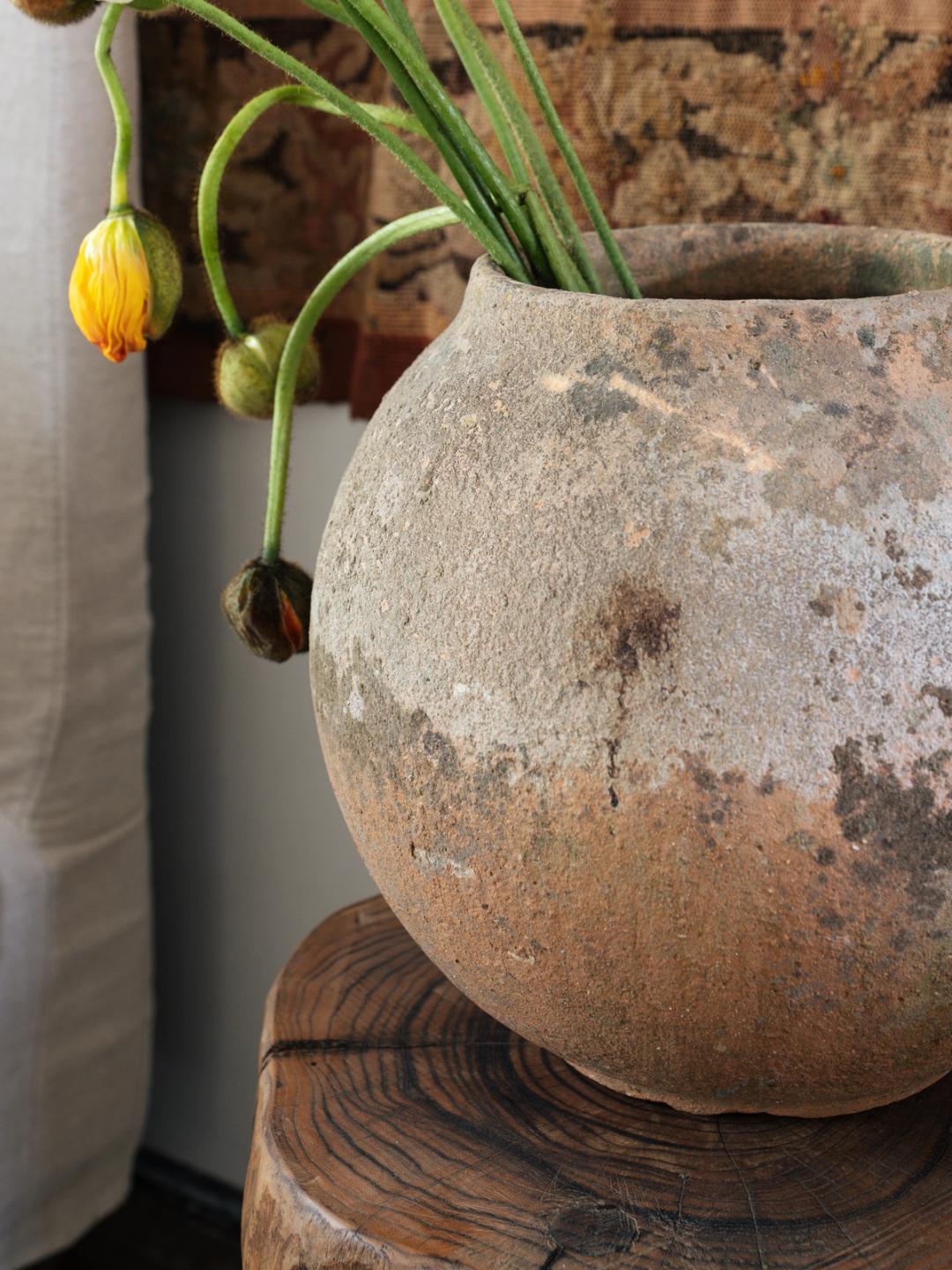 Patina Globe Planter