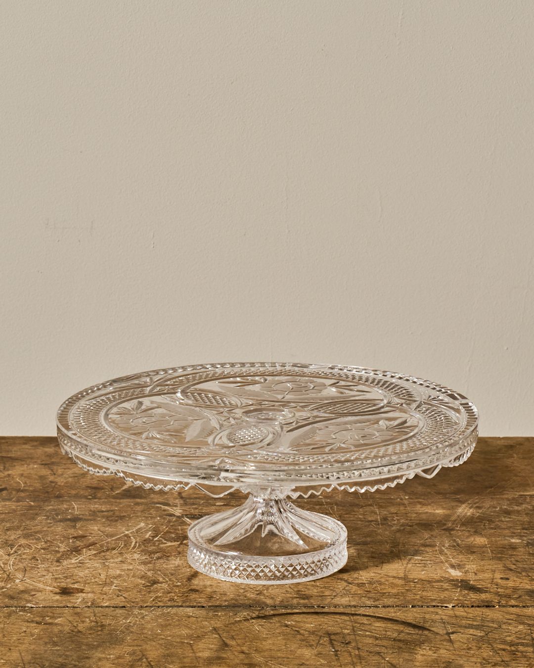 Vintage Glass Pedestal Dish/Cloche