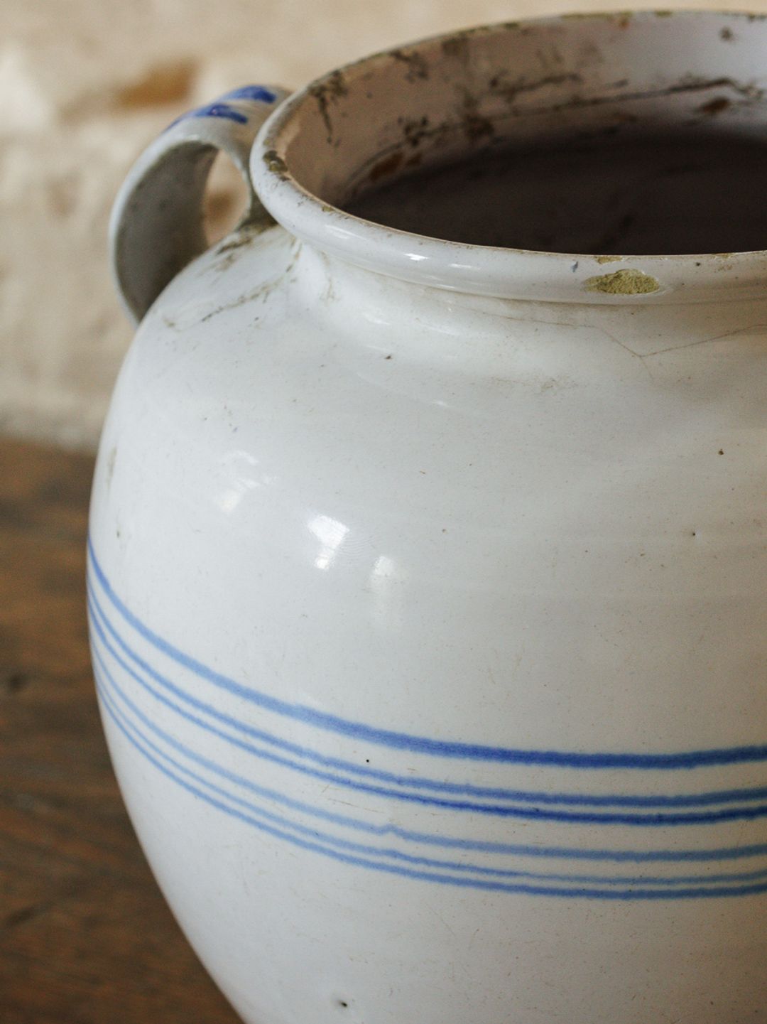 Striped Kitchen Jar