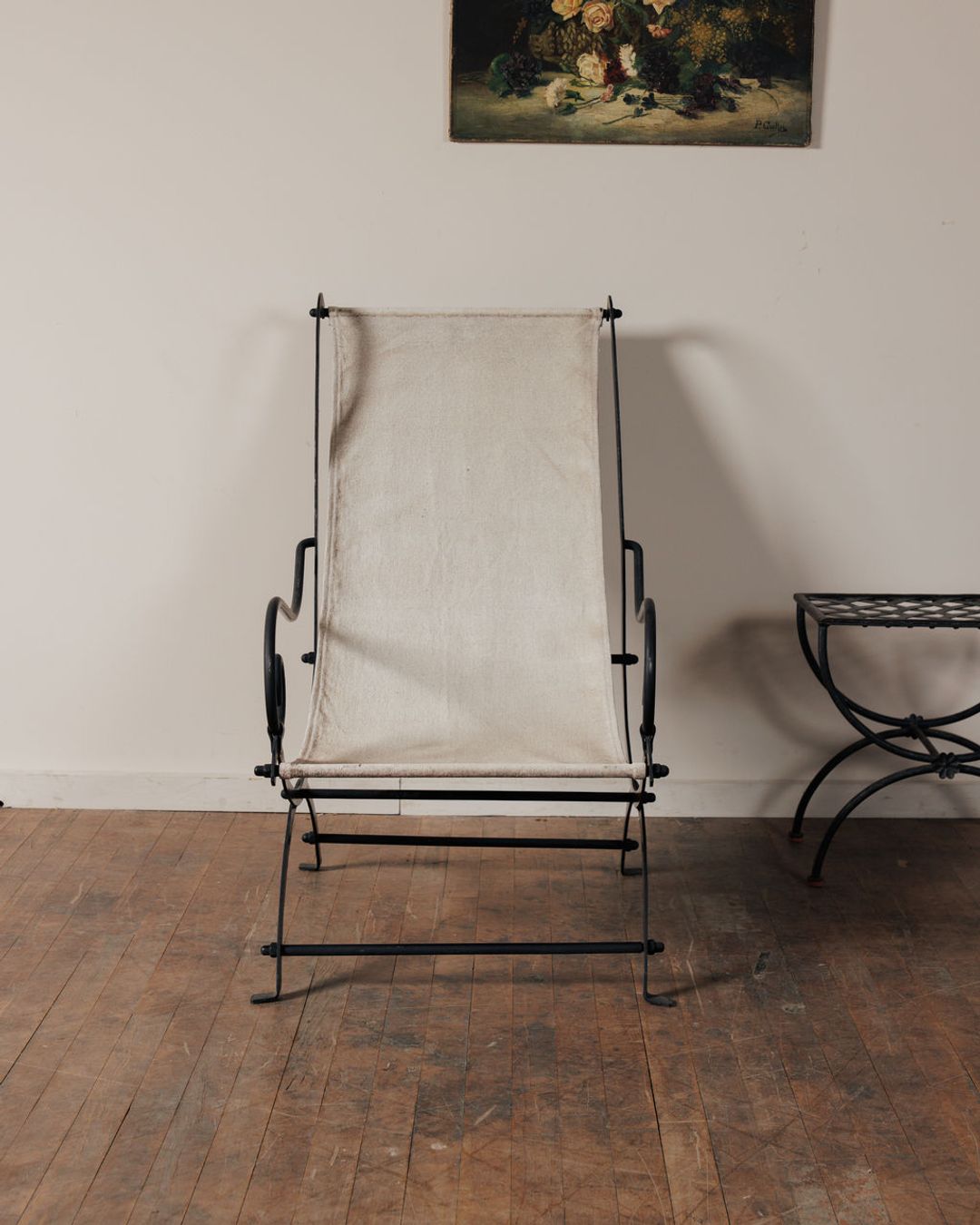 Vintage French Garden Lounge Chair