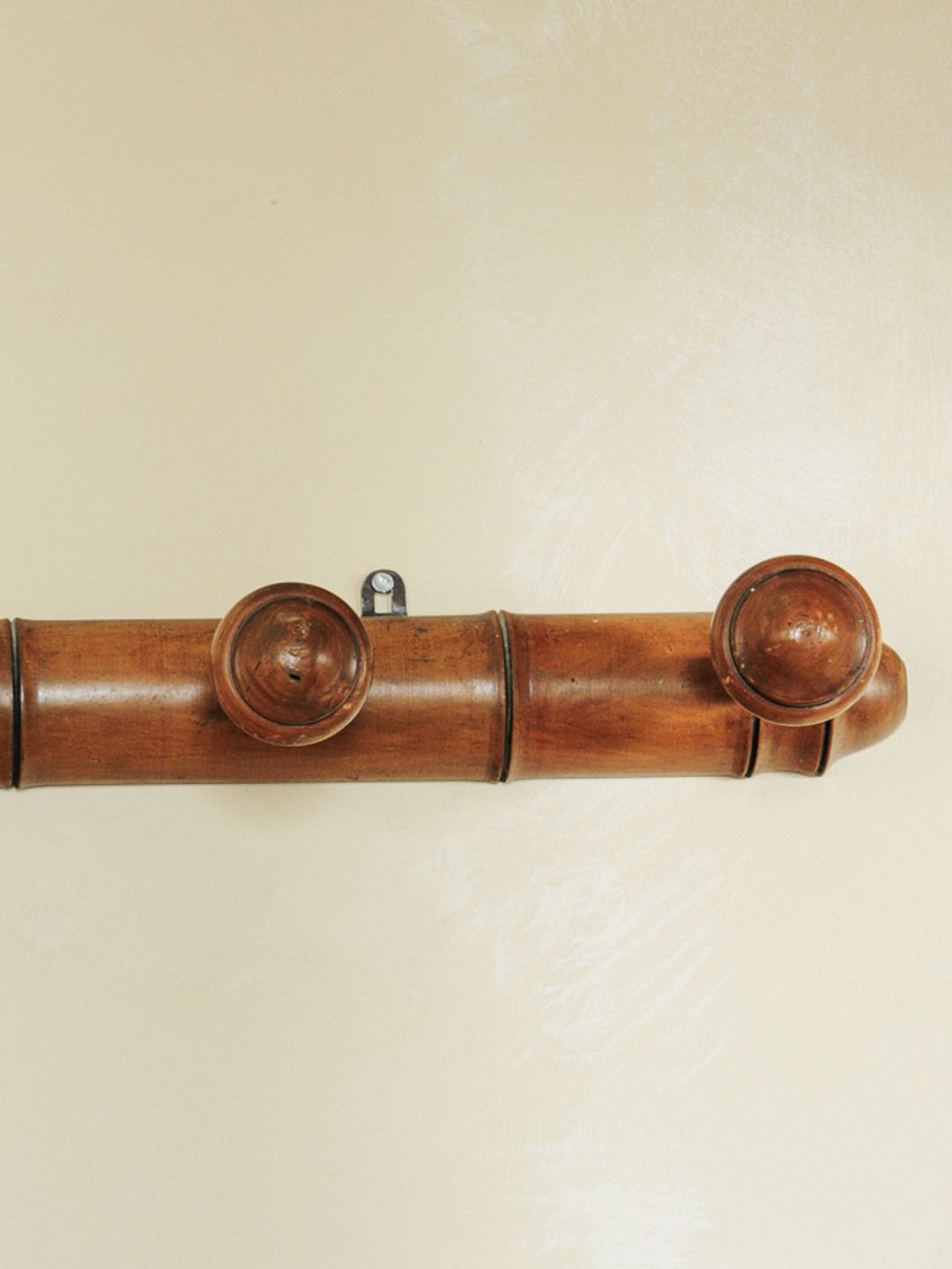 Faux Bamboo Oak Coat Rack