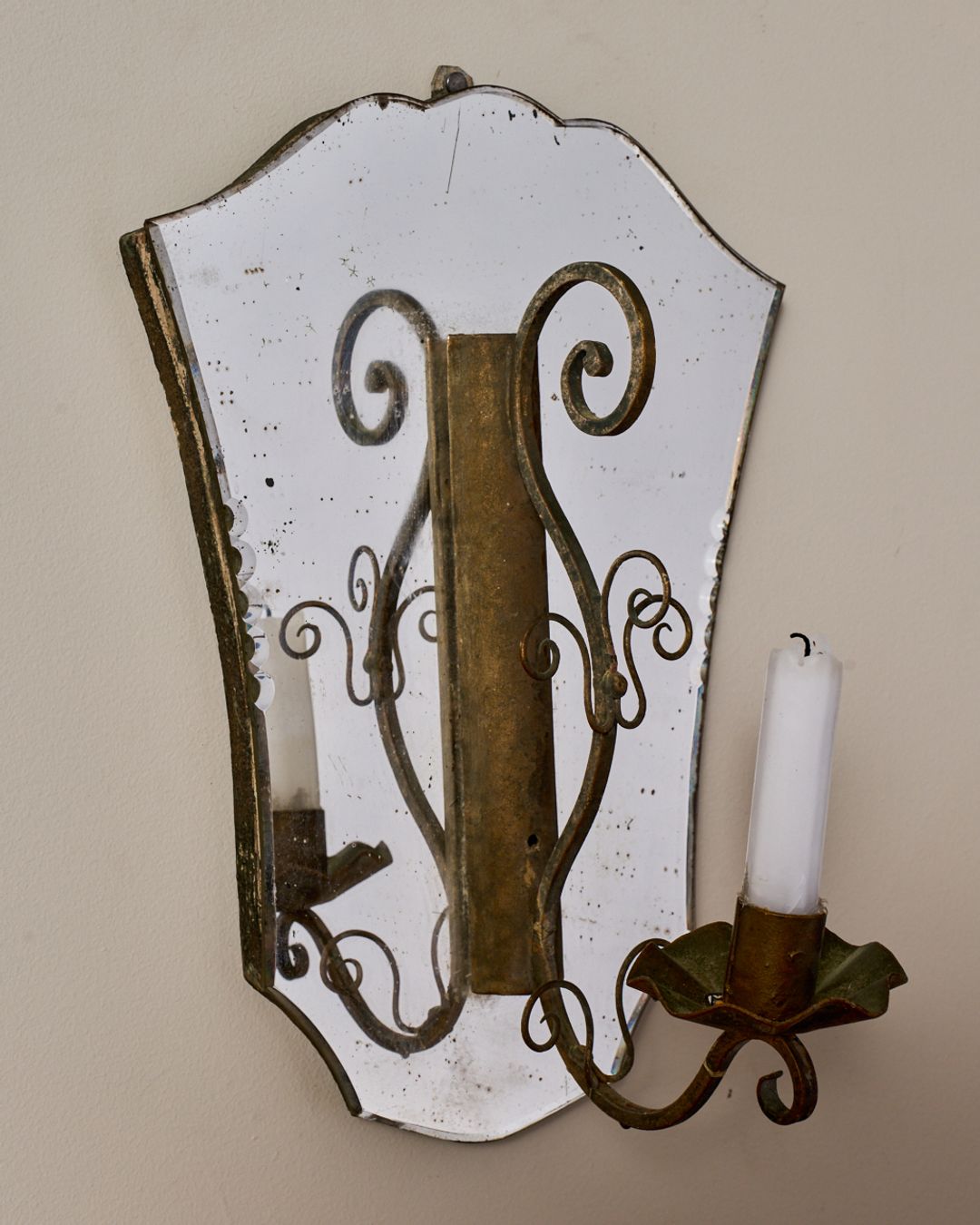Mirror Candle Wall Sconce - II