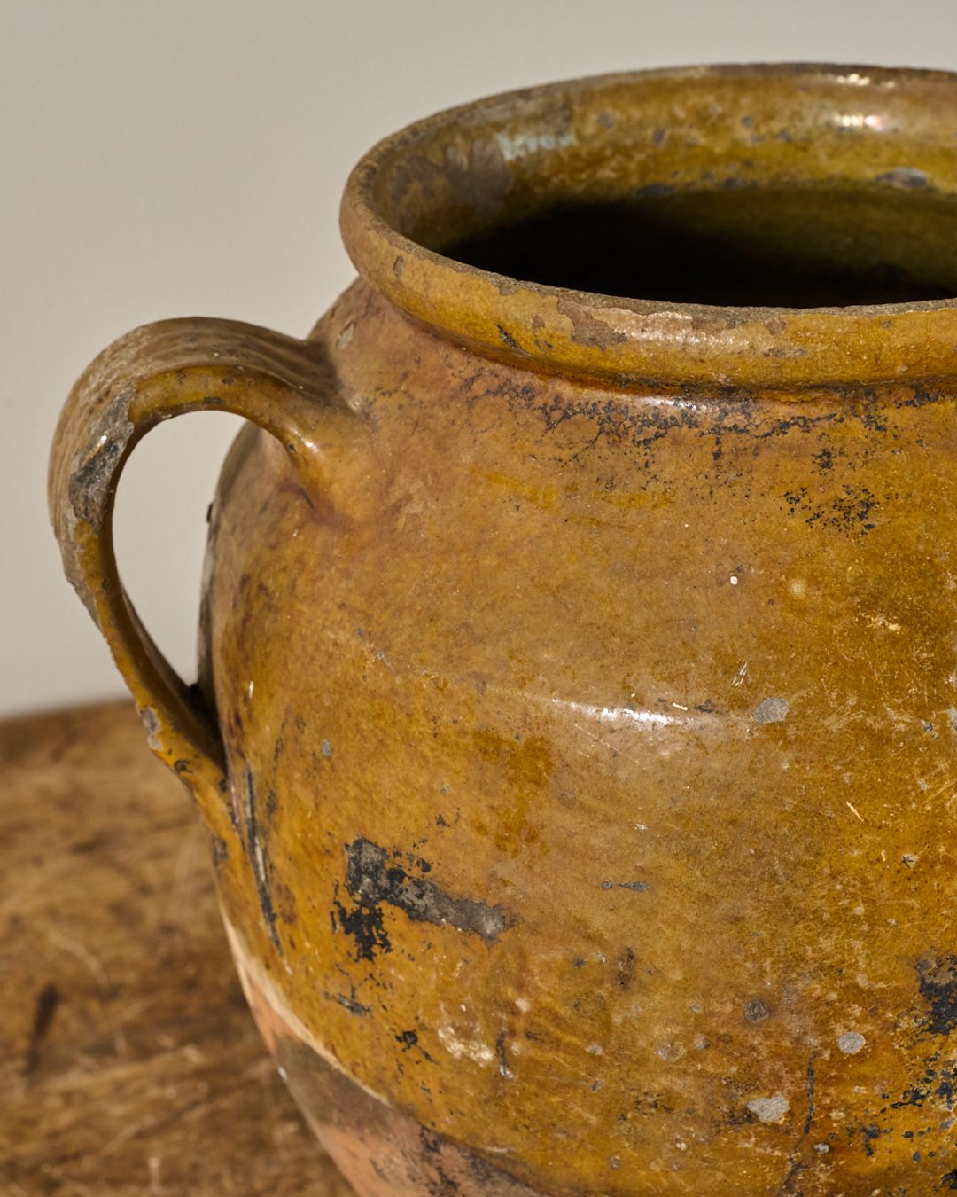 Brown Yellow Confit Pot