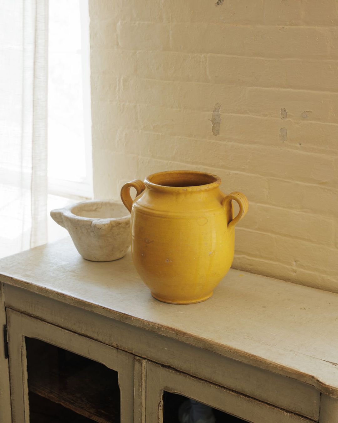Glazed Yellow Confit Pot