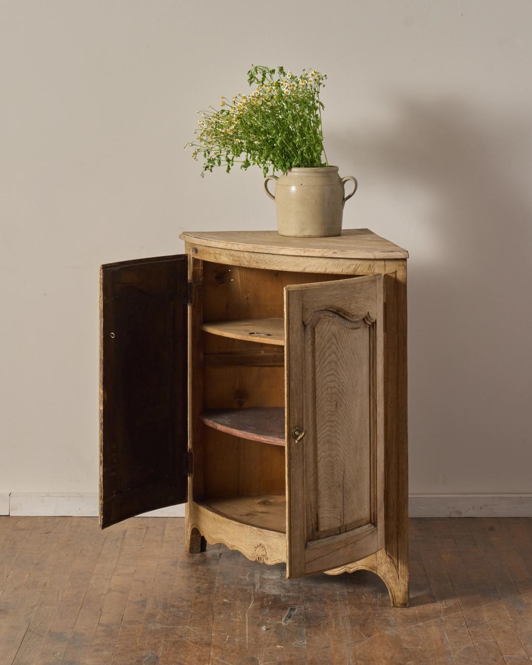19th c. French Corner Cabinet