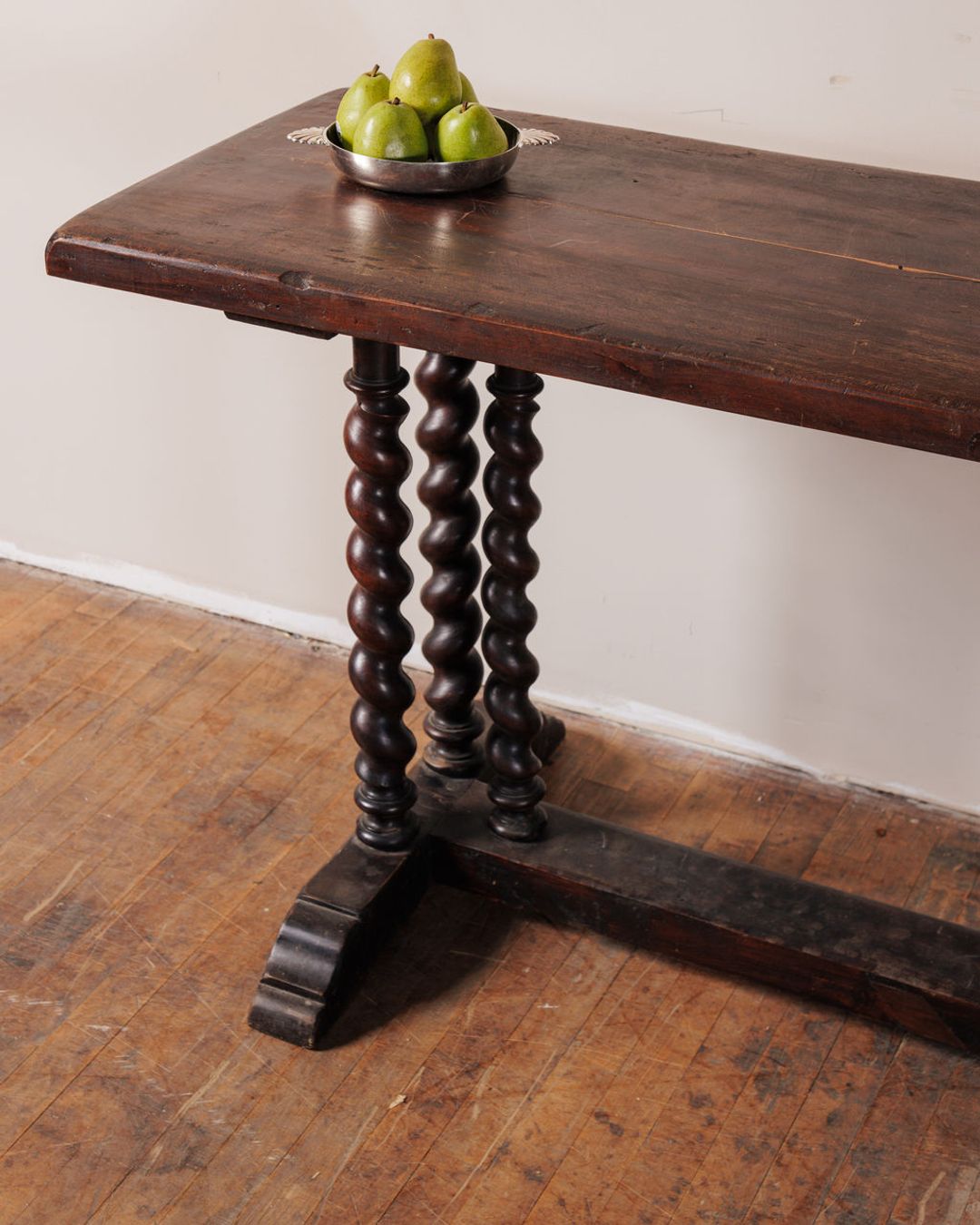 19th c. Walnut Console Table