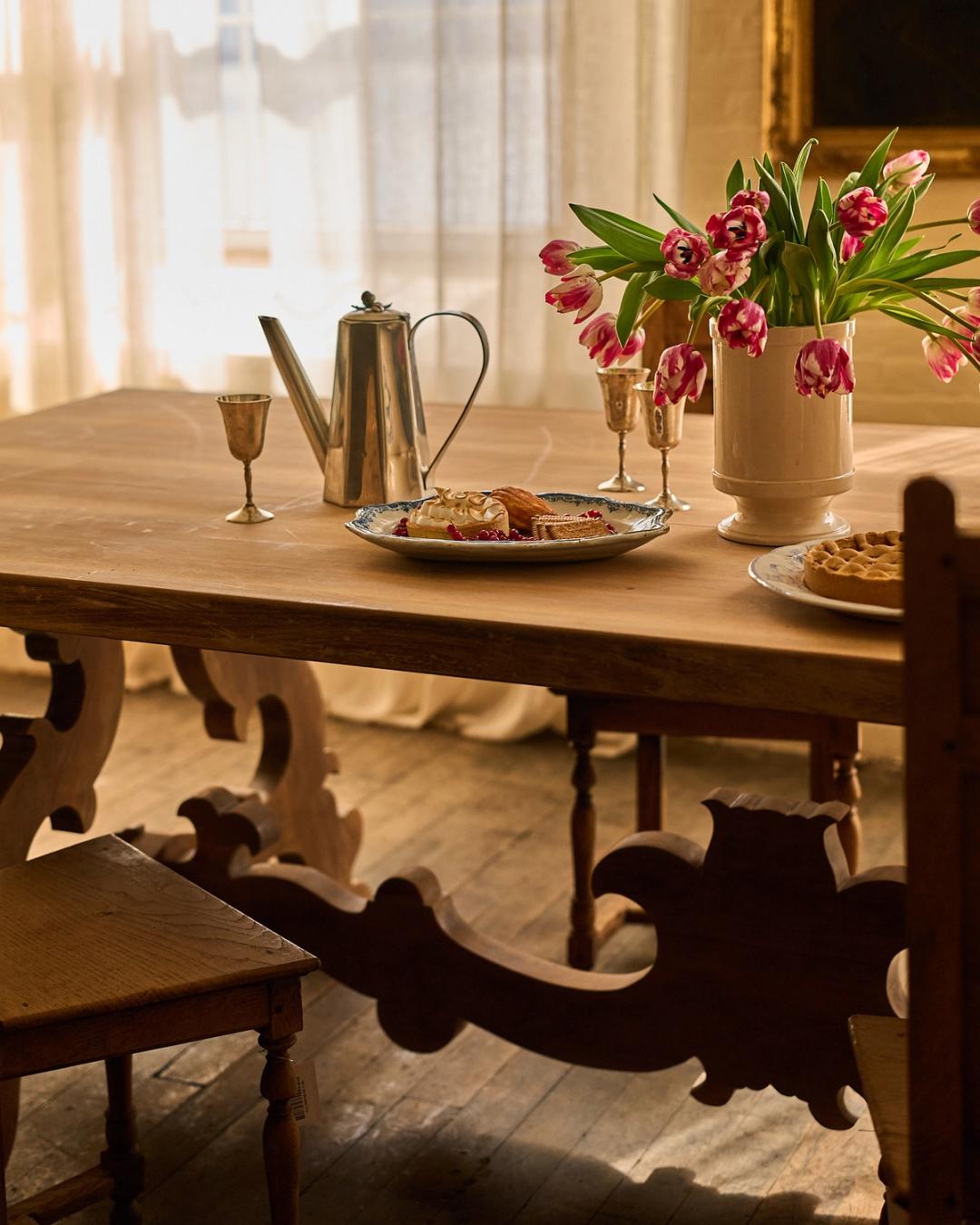 Rare 19th c. Spanish Dining Table