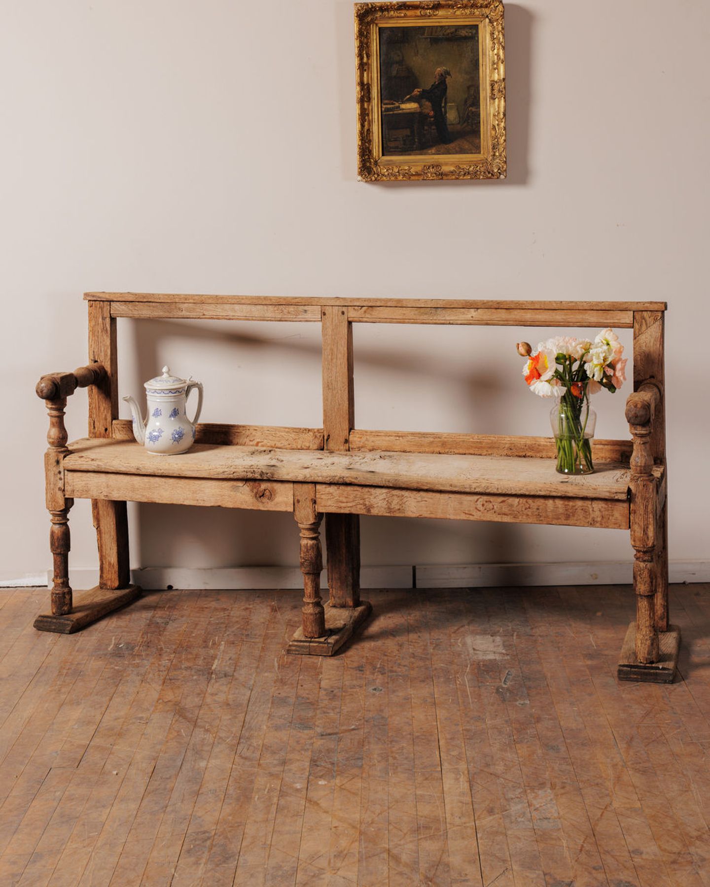 Oak Church Bench