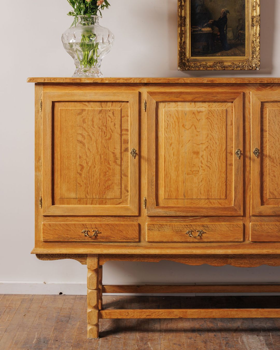 Vintage Danish Oak Sideboard