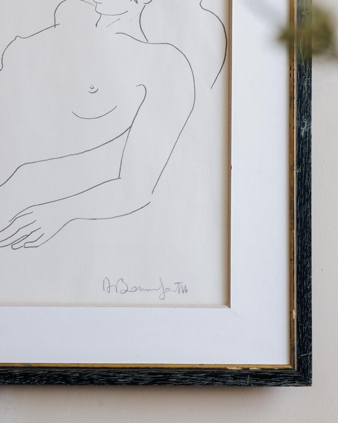 Signed Nude Sketch