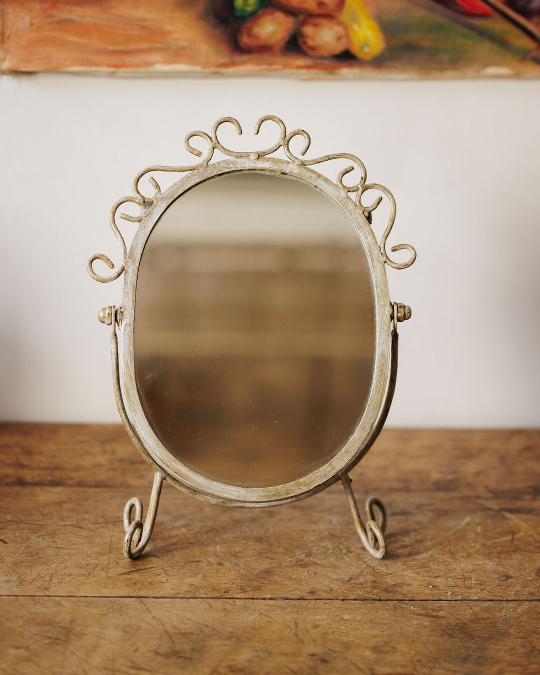 Silver Vanity Mirror