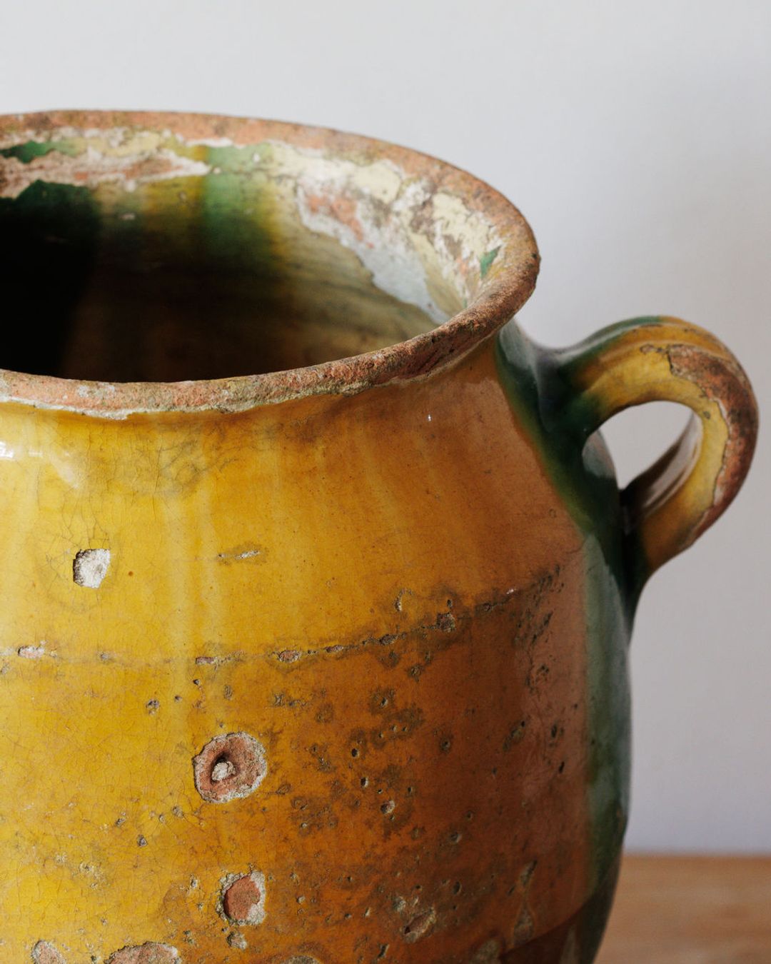 Rare Yellow Confit Pot - Medium