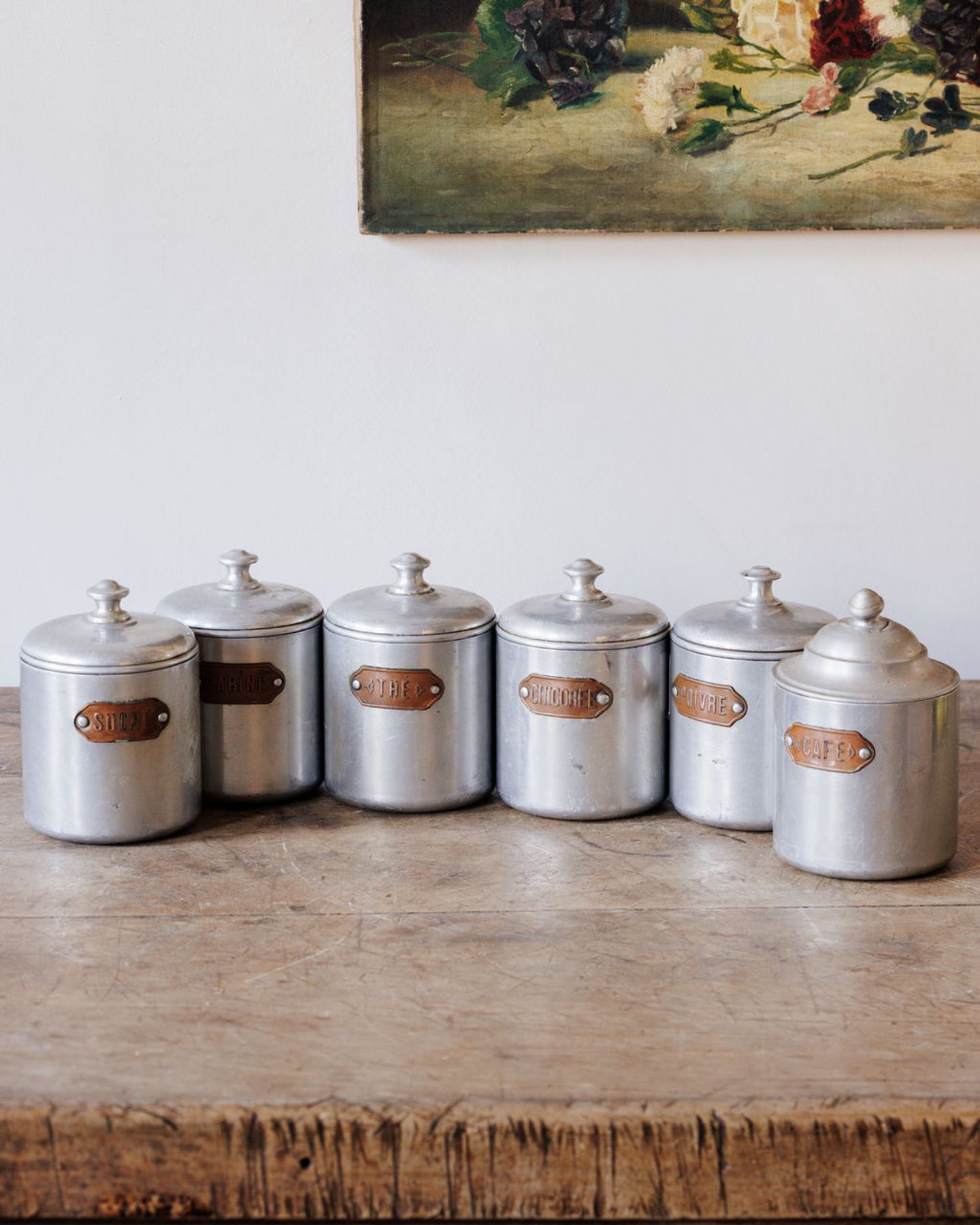 French Cannister Set - Gold Plates