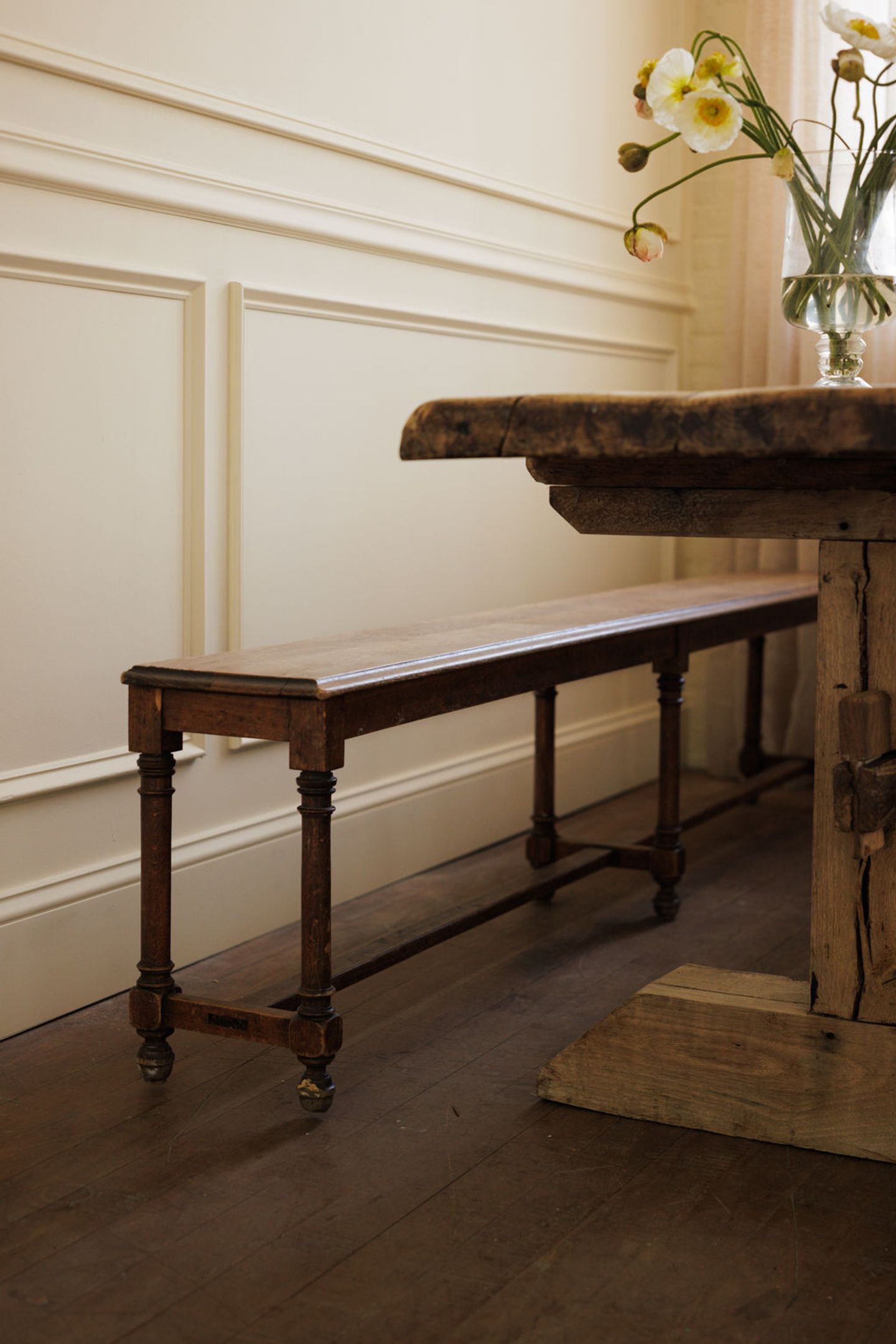 Antique Monastery Bench