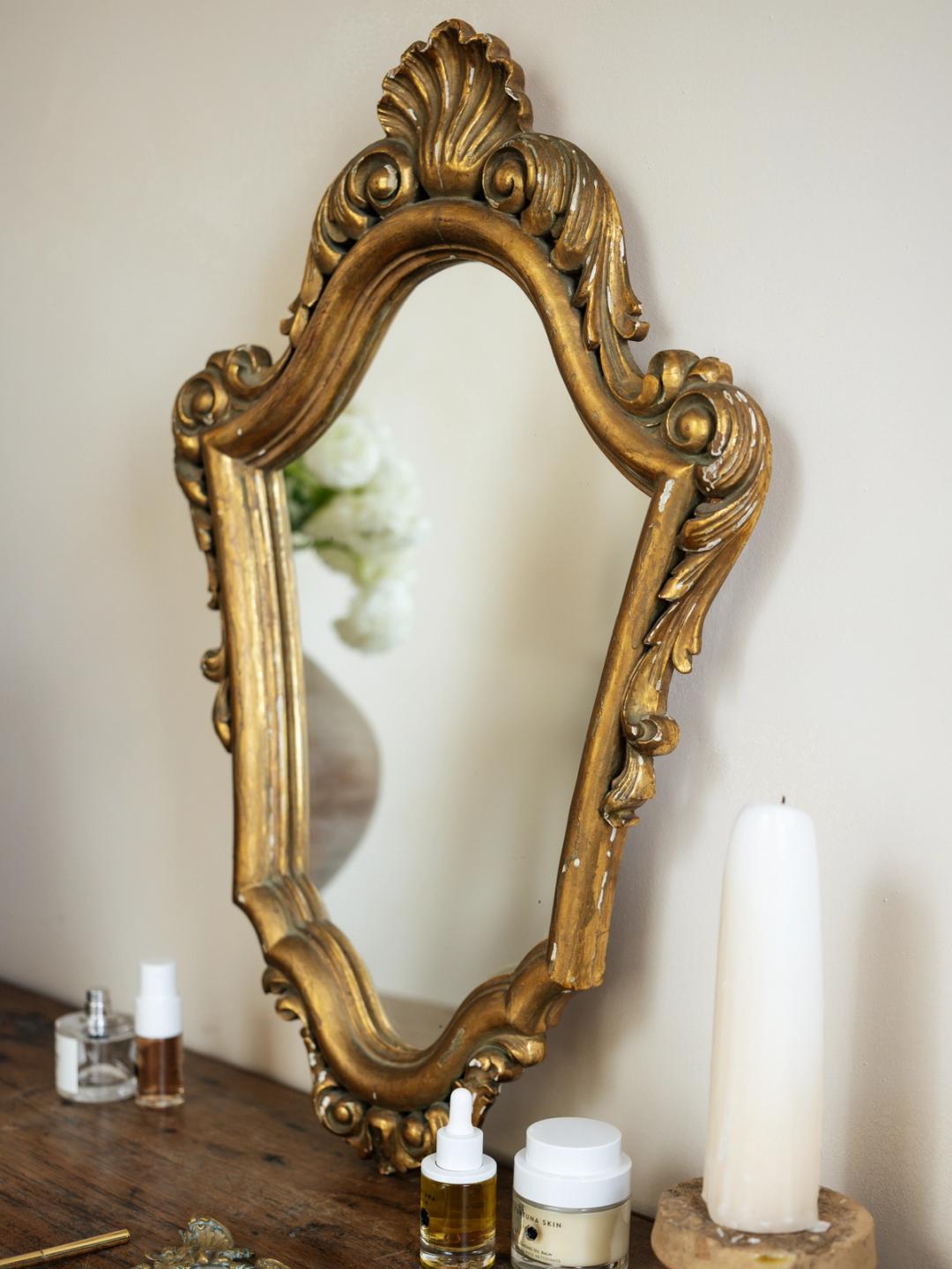 Gilt Shell Mirror