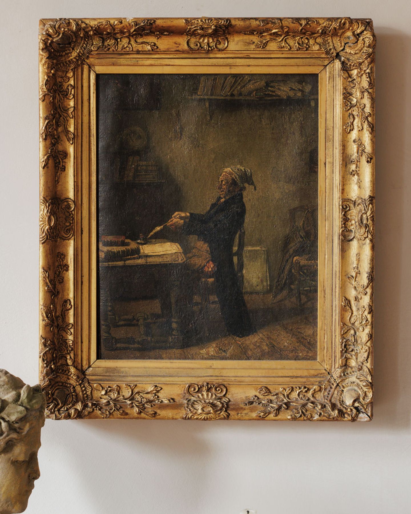The Writer - Gilt Framed Artwork