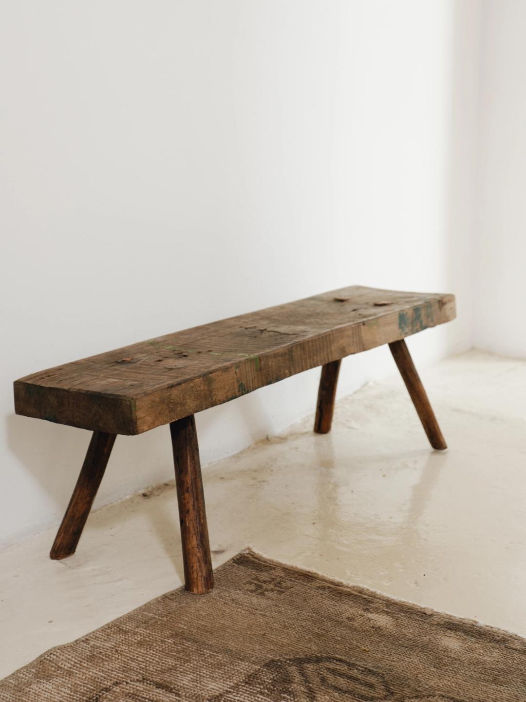 Dark Wood Bench