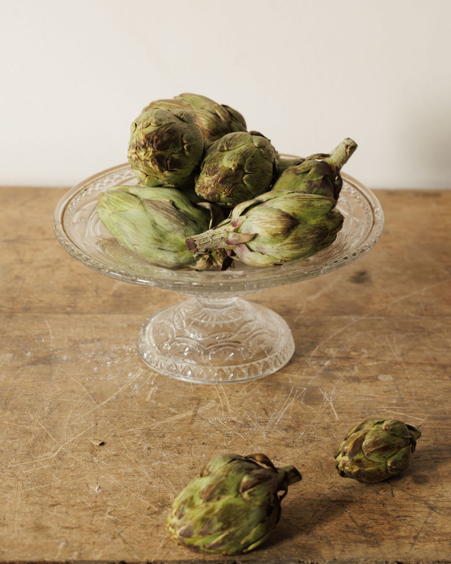Glass Pedestal Dish - I