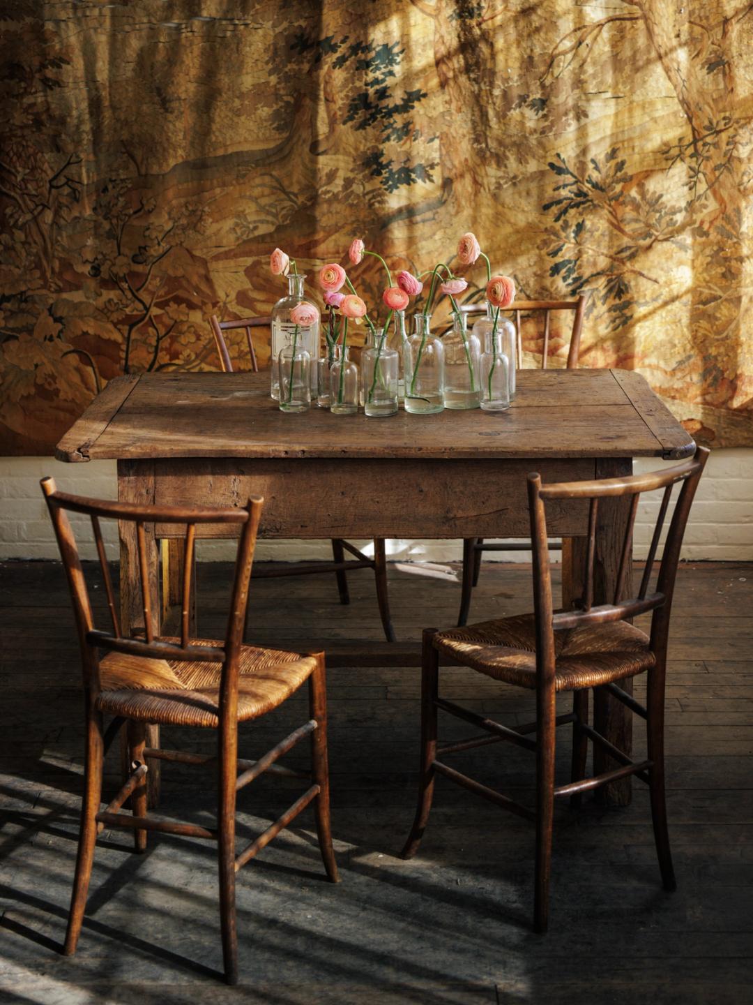 19th C. Oak Farm Table