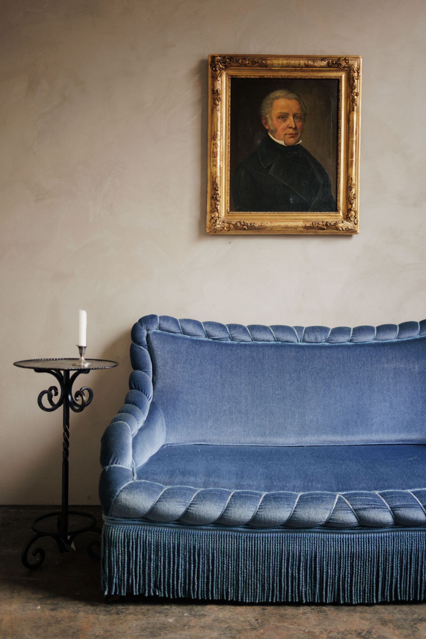 Napoleon III Cobalt Loveseat