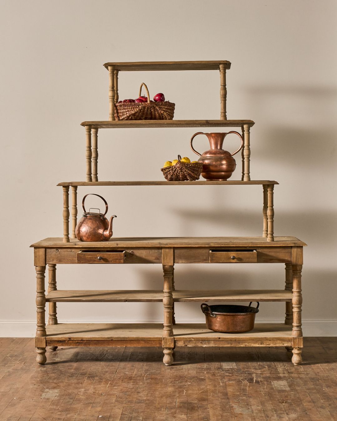 19th c. French Grocery Shelf