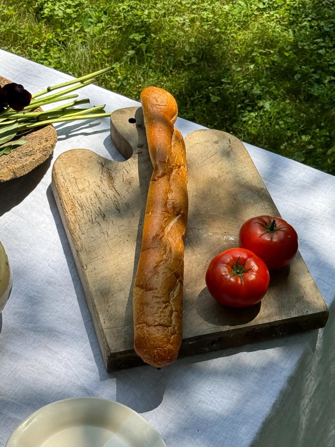 Vintage French Curvy Cutting Board