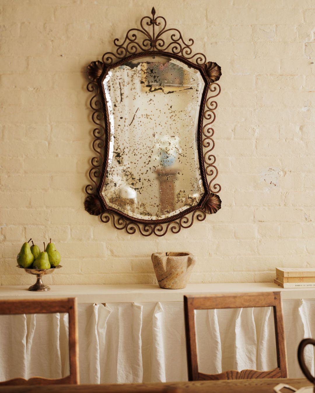 19th c. Shell Mirror