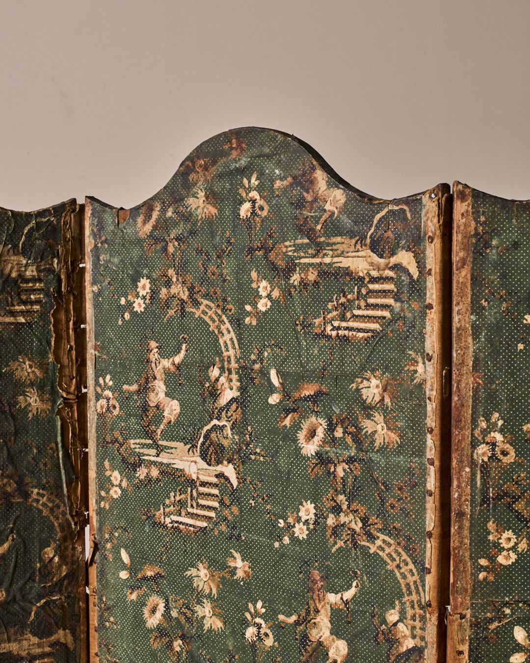 18th c. Chateau Screen Panel