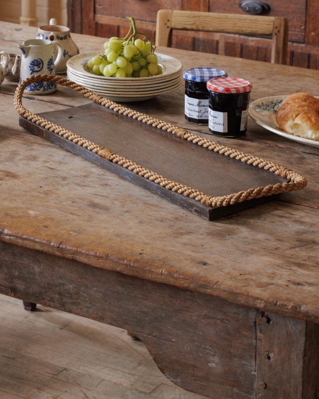 Wood and Rope Serving Board