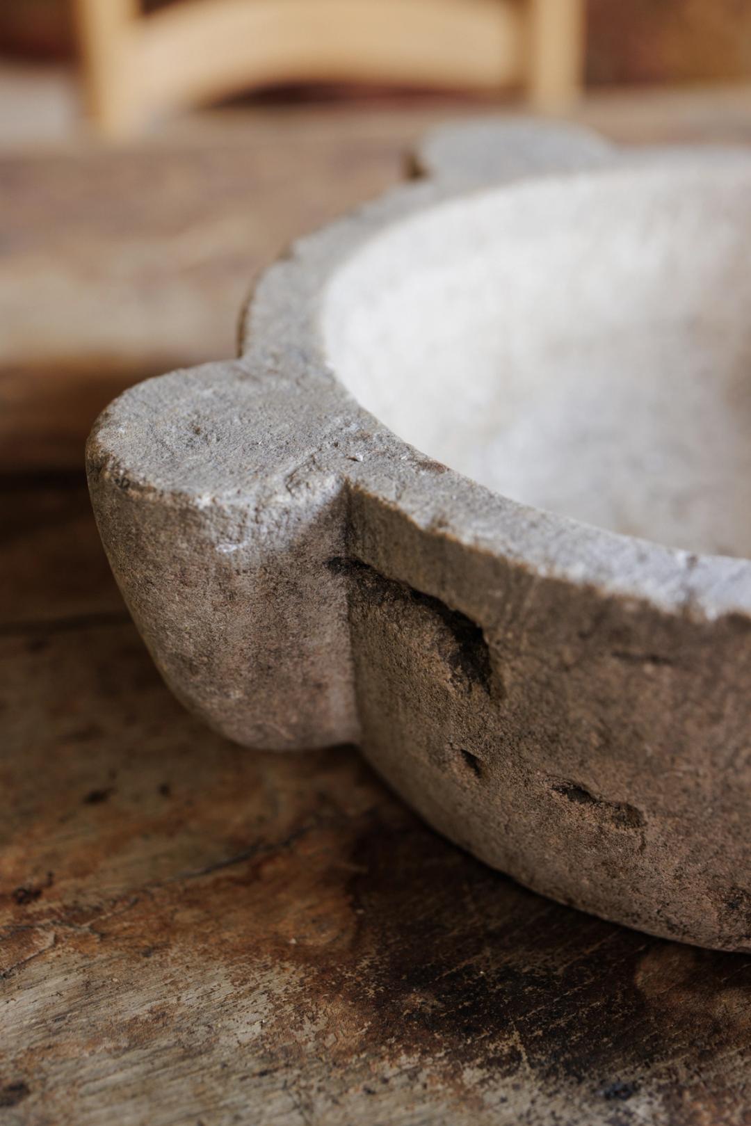 Antique French Stone Mortar