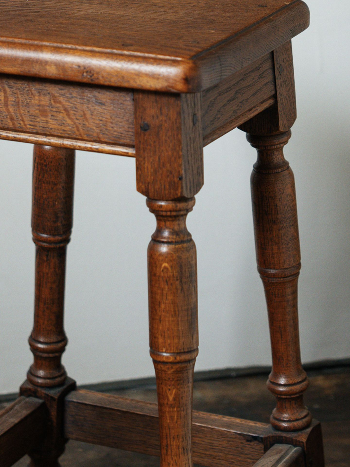 Mini Square Oak Stool