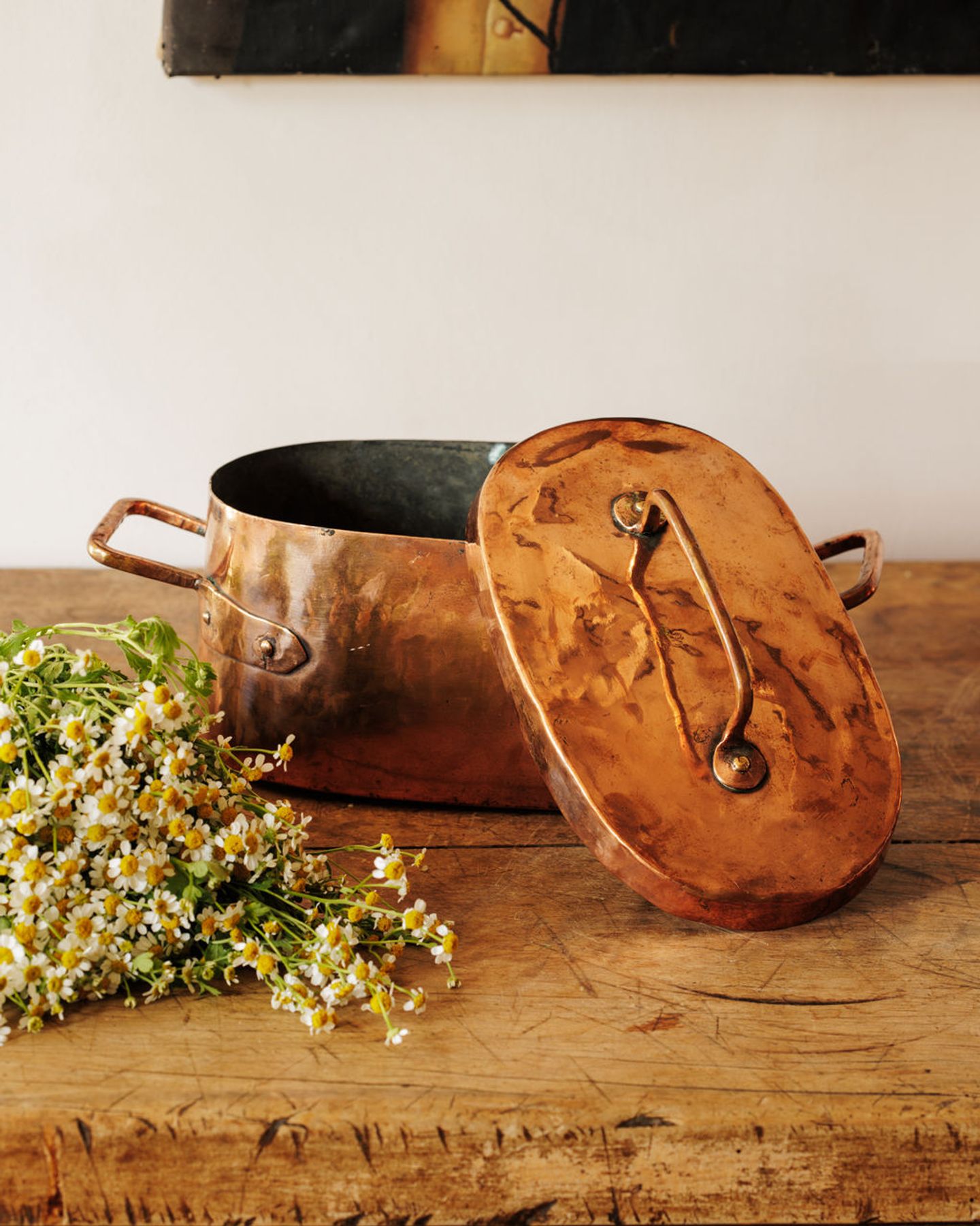 Antique Copper Pot - Medium