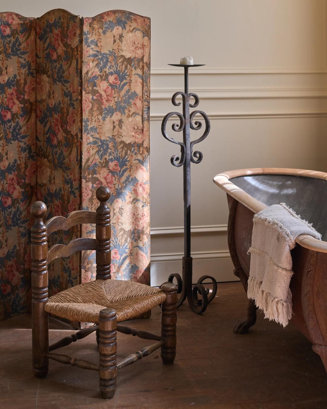 19th c. Floral Screen