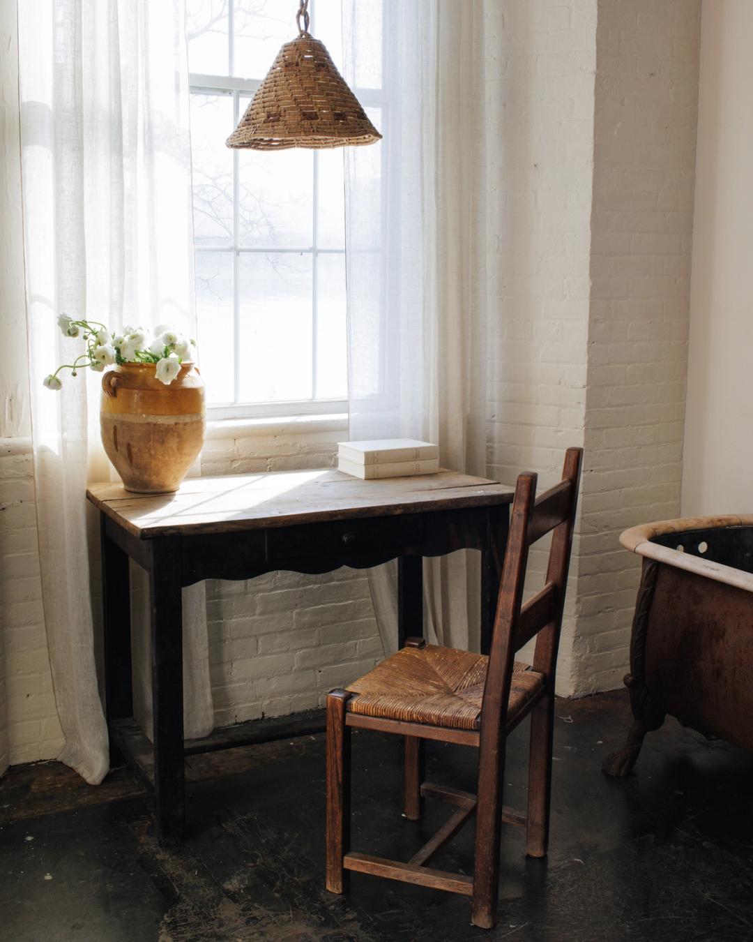 Midcentury Rush Chair