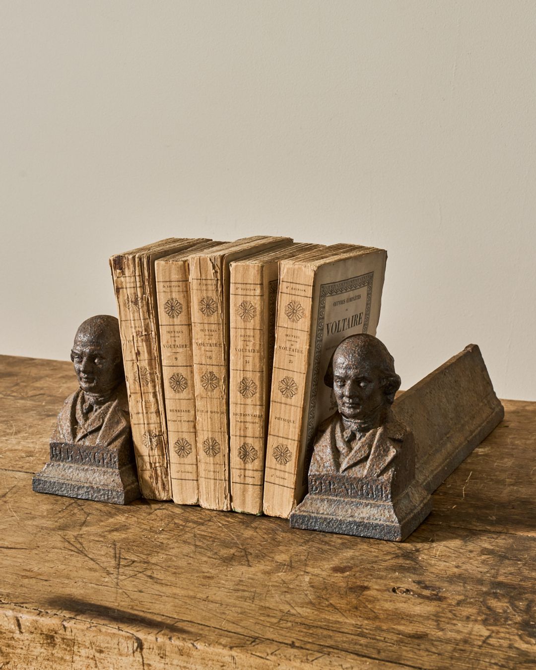 Monsieur Fireplace Cast Iron Bookends