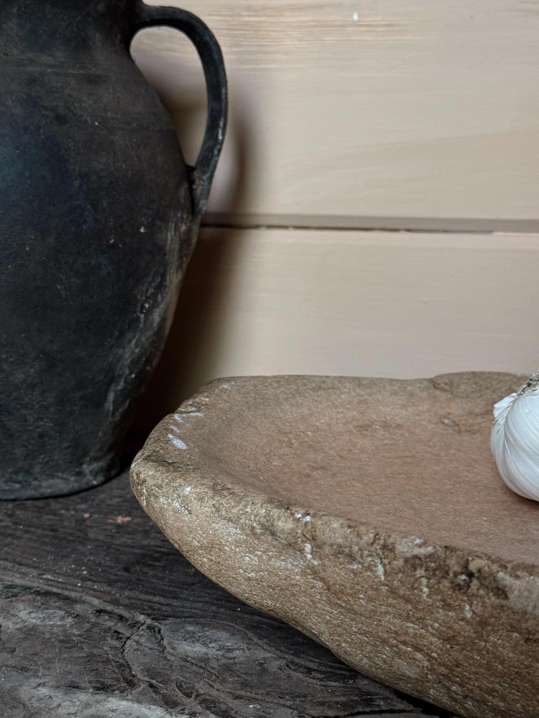 Rose Stone Kharal Bowl