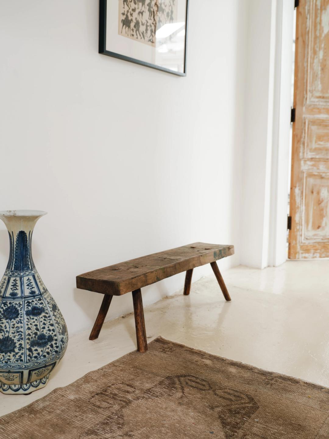 Dark Wood Bench